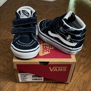 Vans Kids Navy High-Top Sneakers